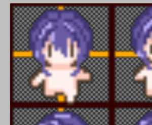 全ての素体に髪を乗せる