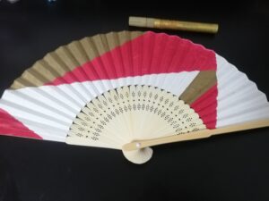 実際に作った天下布武扇子