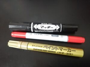 扇子制作に使用したペン